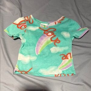 Aqua Love Print Kids T-Shirt